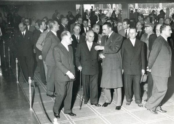 Fiera di Milano - Campionaria 1952 - Visita del presidente della Repubblica Luigi Einaudi