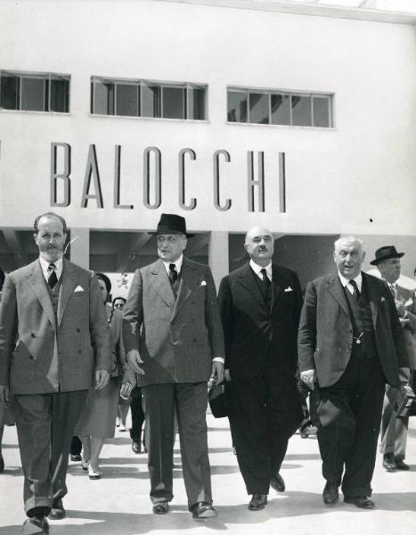 Fiera di Milano - Campionaria 1952 - Visita del presidente del Senato Enrico De Nicola