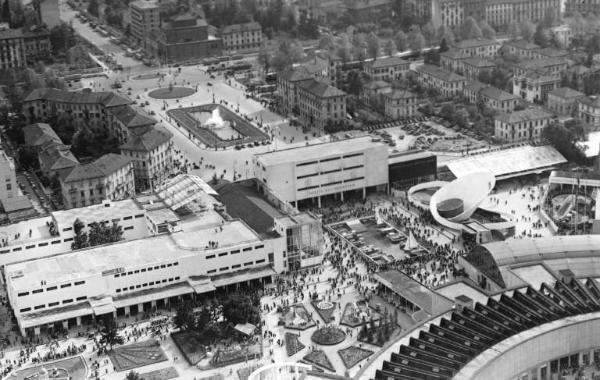 Fiera di Milano - Campionaria 1952 - Veduta panoramica dall'alto