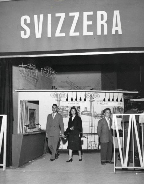 Fiera di Milano - Campionaria 1952 - Palazzo delle nazioni - Mostra ufficiale della Svizzera