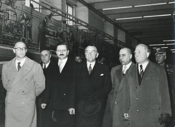 Fiera di Milano - Campionaria 1954 - Visita del presidente del Senato Cesare Merzagora