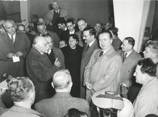 Fiera di Milano - Campionaria 1954 - Visita dei presidenti delle camere di commercio