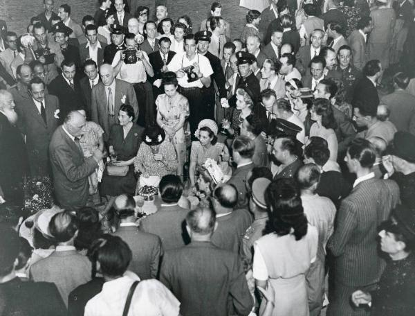 Fiera di Milano - Campionaria 1947 - Visita del Presidente dell'Argentina Juan Peron