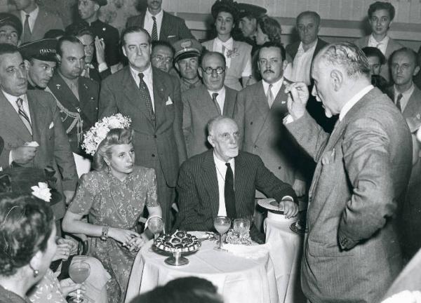 Fiera di Milano - Campionaria 1947 - Visita del Presidente dell'Argentina Juan Peron