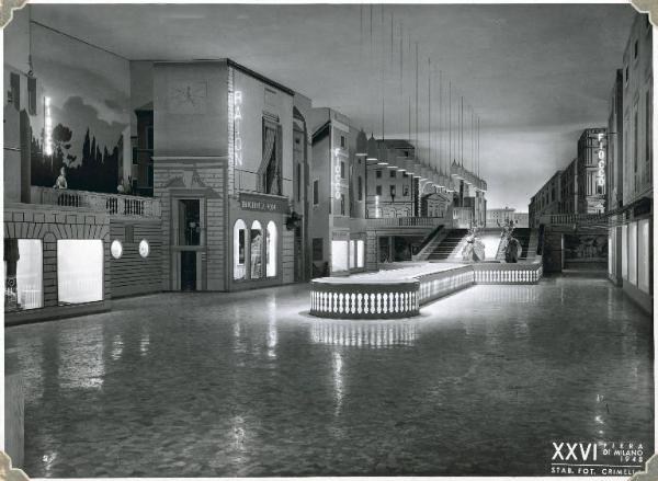 Fiera di Milano - Campionaria 1948 - Padiglione della Italviscosa - Salone interno