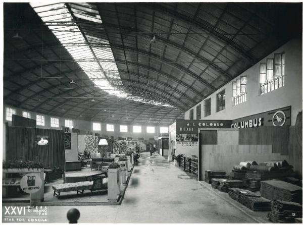 Fiera di Milano - Campionaria 1948 - Padiglione del mobilio - Interno