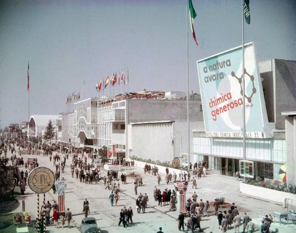 Fiera di Milano - Campionaria 1951 - Viale dell'industria - Visitatori