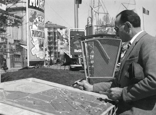 Fiera di Milano - Campionaria 1955 - Piantina del quartiere fieristico - Visitatore