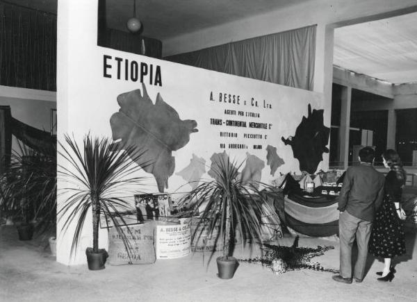 Fiera di Milano - Campionaria 1955 - Palazzo delle nazioni - Mostra ufficiale dell'Etiopia