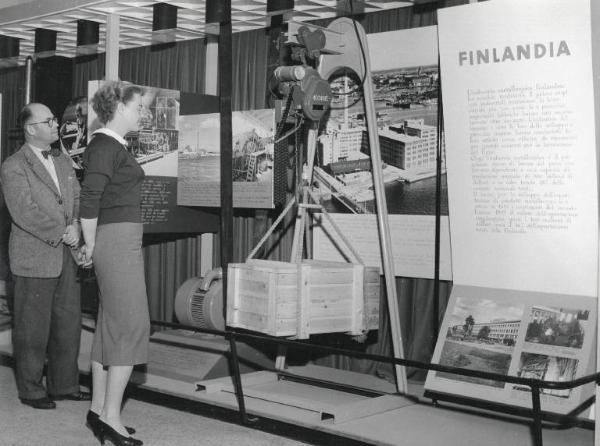 Fiera di Milano - Campionaria 1955 - Palazzo delle nazioni - Mostra ufficiale della Finlandia