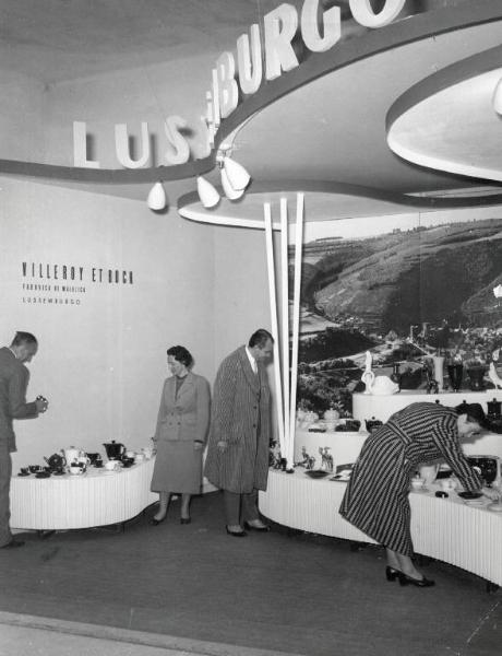 Fiera di Milano - Campionaria 1955 - Palazzo delle nazioni - Mostra ufficiale del Lussemburgo