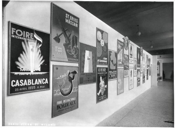 Fiera di Milano - Campionaria 1955 - Palazzo delle nazioni - Mostra dell'UFI (Union des foires internationales)