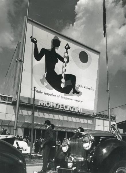 Fiera di Milano - Campionaria 1956 - Padiglione del Gruppo Montecatini - Veduta esterna