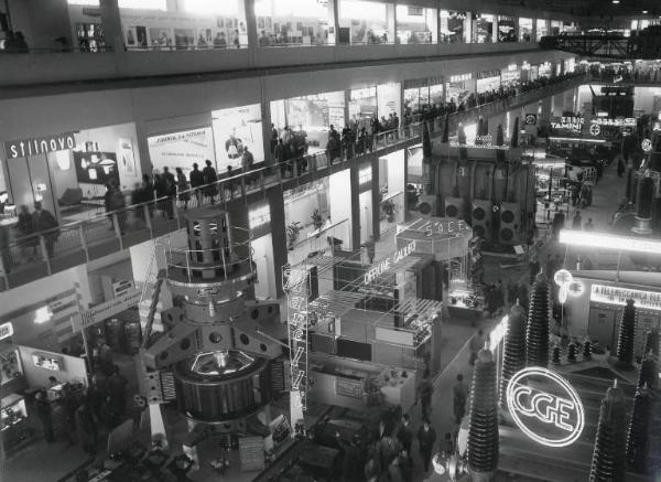 Fiera di Milano - Campionaria 1956 - Padiglione dell'elettrotecnica - Interno