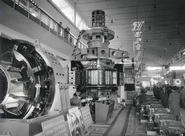 Fiera di Milano - Campionaria 1956 - Padiglione dell'elettrotecnica - Interno - Stand Ercole Marelli