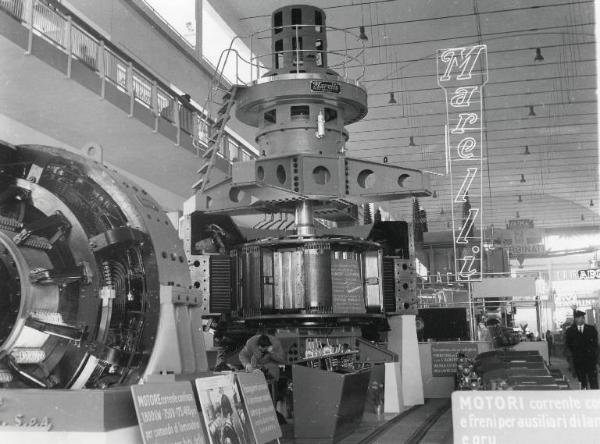 Fiera di Milano - Campionaria 1956 - Padiglione dell'elettrotecnica - Interno - Stand Ercole Marelli