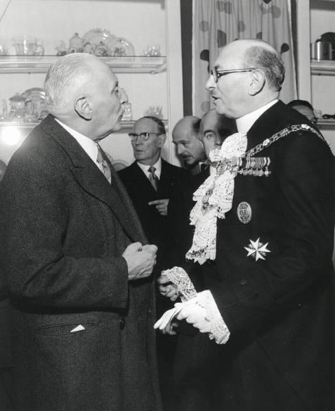 Fiera di Milano - Campionaria 1957 - Visita del sindaco di Londra Cullum Welch