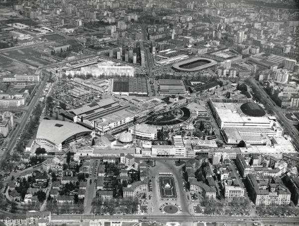 Fiera di Milano - Campionaria 1957 - Veduta aerea