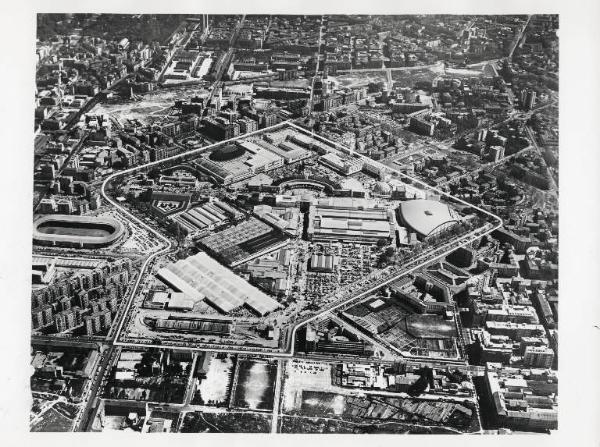 Fiera di Milano - Campionaria 1957 - Veduta aerea