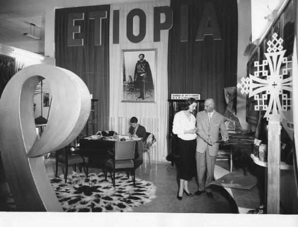 Fiera di Milano - Campionaria 1957 - Palazzo delle nazioni - Mostra ufficiale dell'Etiopia