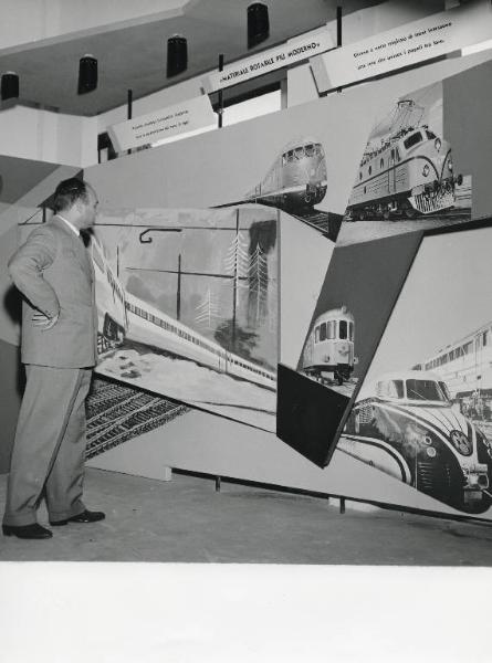 Fiera di Milano - Campionaria 1958 - Padiglione del turismo - Mostra delle Ferrovie Europee