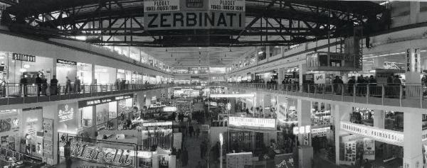 Fiera di Milano - Campionaria 1958 - Padiglione elettronica, elettrotecnica e telecomunicazioni - Interno - Veduta panoramica