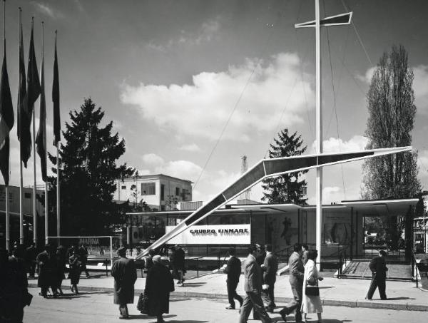 Fiera di Milano - Campionaria 1958 - Padiglione del Gruppo Finmare - Veduta esterna