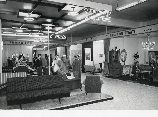 Fiera di Milano - Campionaria 1959 - Padiglione del mobilio e dell'arredamento - Interno