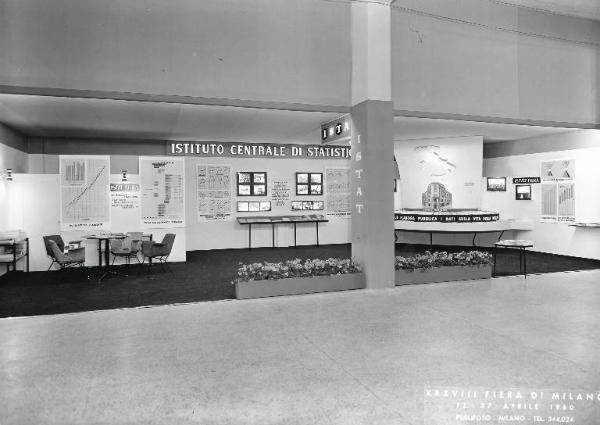 Fiera di Milano - Campionaria 1960 - Stand dell'Istituto Centrale di Statistica (ISTAT)