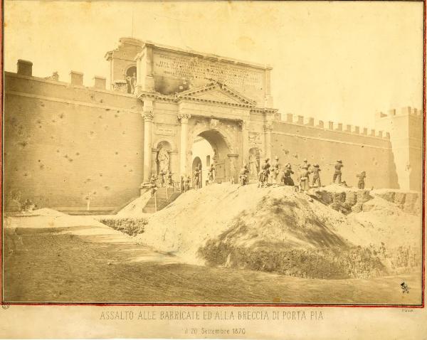 Roma - Porta Pia - Breccia del 20 settembre 1870