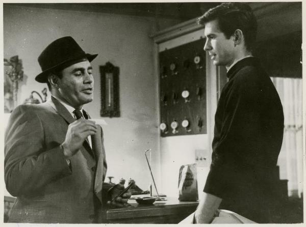 Interno Bates Motel - Martin Balsam - Anthony Perkins - film "Psyco" (Alfred Hitchcock)