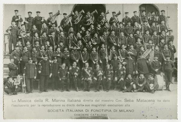 Banda della Marina italiana diretta dal maestro Sebastiano Matacena