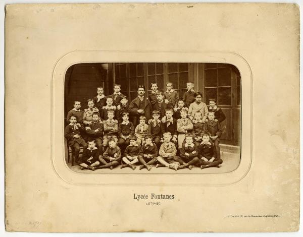 Francia - Parigi - Lycée Fontanes - Classe dell'anno scolastico 1879-1880