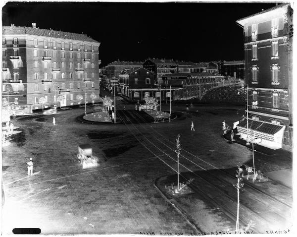 Milano - piazza Maria Adelaide di Savoia - veduta animata