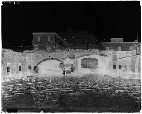 Milano - via G. Galilei - veduta - ponte in demolizione