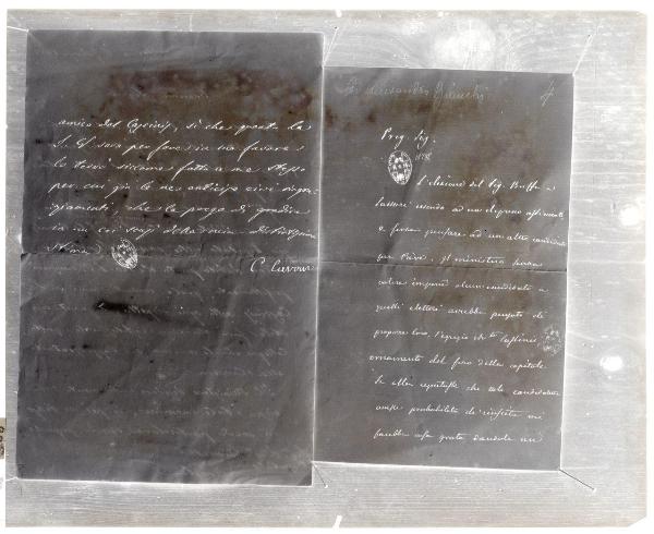 Documento - lettera di E. De Amicis alla signora Bianchi - Milano - Museo del Risorgimento