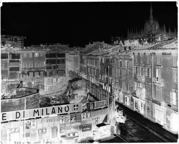 Milano - piazza Crispi - lavori in corso - cantiere