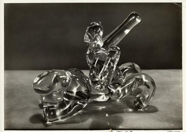 V Triennale - Arti decorative e industriali - Cristalli-metalli-illuminazione - Soprammobile in cristallo di Ercole Barovier