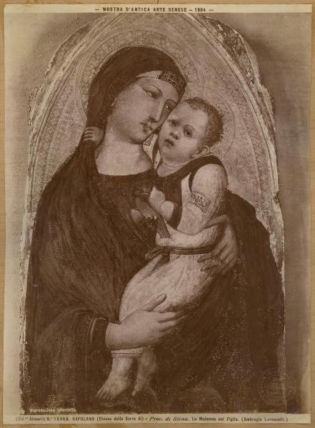 Lorenzetti, Ambrogio - Madonna con Bambino - Dipinto su tavola - Siena - Palazzo Civico