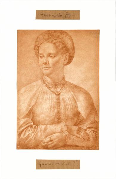 Agnolo di Cosimo detto Bronzino - Ritratto femminile - Disegno - Firenze - Uffizi - Gabinetto dei Disegni e delle Stampe