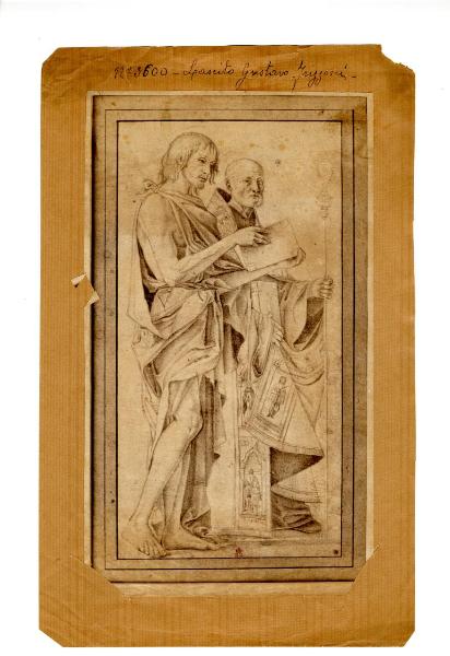 Montagna, Bartolomeo - San Giovanni Battista e san Benedetto - Disegno - Londra - British Museum - Department of Prints and Drawings