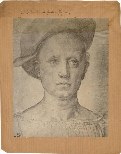 Francesco di Cristofano detto Franciabigio - Ritratto maschile con cappello - Disegno - Parigi - Museo del Louvre - Département des Arts graphiques