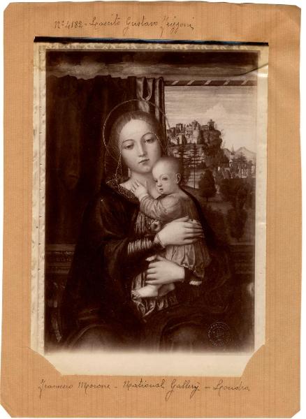 Morone, Francesco - Madonna con Bambino - Dipinto - Tempera su tavola - Londra - National Gallery