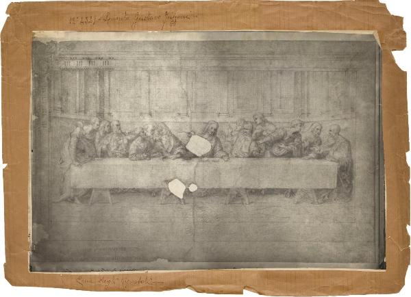 Autore prima metà sec. XVI - Copia dal Cenacolo - Disegno - Windsor - Royal Collection
