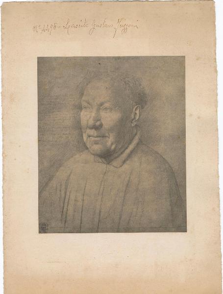 Eyck, Jan van - Ritratto del cardinale Niccolò Albergati - Disegno - Dresda - Staatliche Kunstsammlungen - Kupferstich-Kabinett