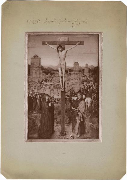 Eyck, Jan van (cerchia) - Crocifissione - Dipinto - Olio su tavola