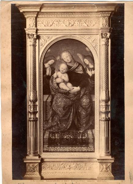 Ferrari, Gaudenzio - Madonna con Bambino e due angeli - Dipinto - Olio su tavola - Milano - Collezione Vittadini