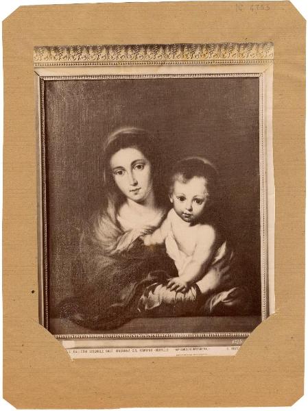 Murillo Bartolomé Esteban (copia?) - Madonna con Bambino - Dipinto - Olio su tela - Genova - Galleria Brignole Sale