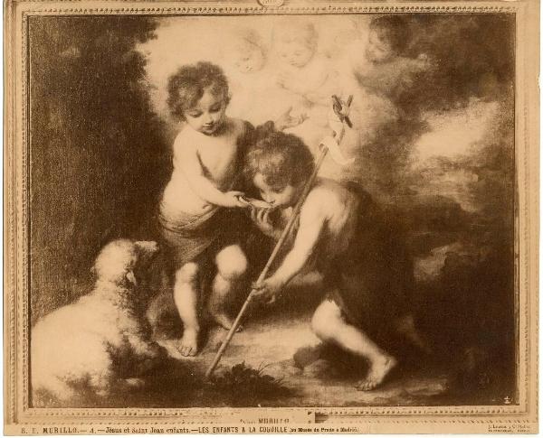 Murillo, Bartolomé Esteban - Gesù Bambino e san Giovannino (I bambini della conchiglia) - Dipinto - Olio su tela - Madrid - Prado