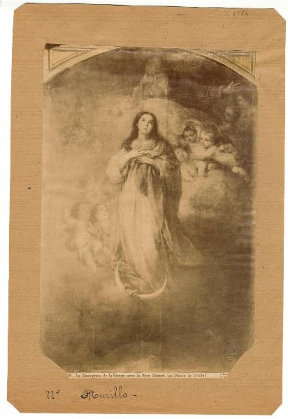 Murillo, Bartolomé Esteban - Immacolata concezione con Dio Padre - Dipinto - Olio su tela - Siviglia - Museo de Bellas Artes